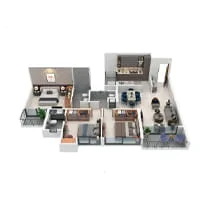 Codename Lawish Charholi 3 BHK Floor Plan Image